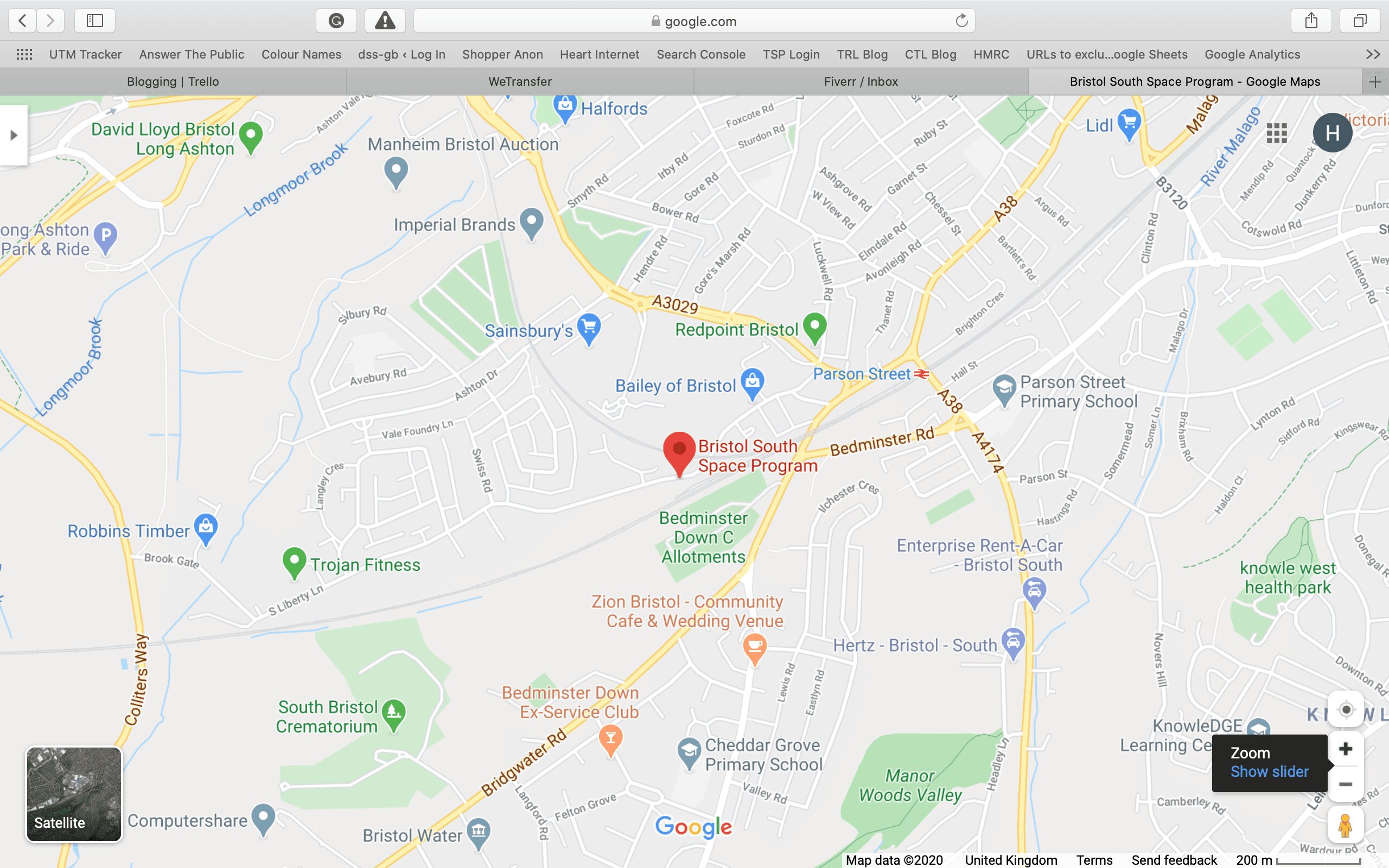 Map of Bristol South self storage