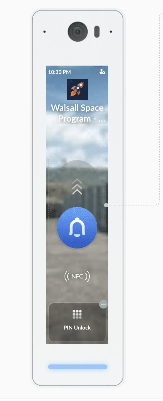 Gate touchscreen keypad